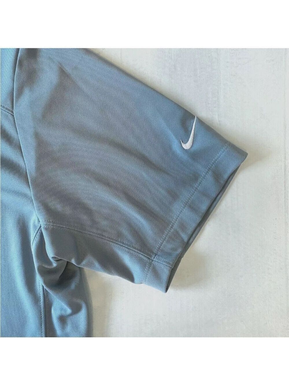 NWT Nike Golf Tour Performance Dri-Fit Polo Gray Standard Fit Size L Logo - Picture 4 of 11